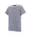 Mens Benlin Striped T-shirt White Navy Regatta-4