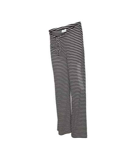 Pantalon Noir/Blanc Femme Mamalicious Mette - L