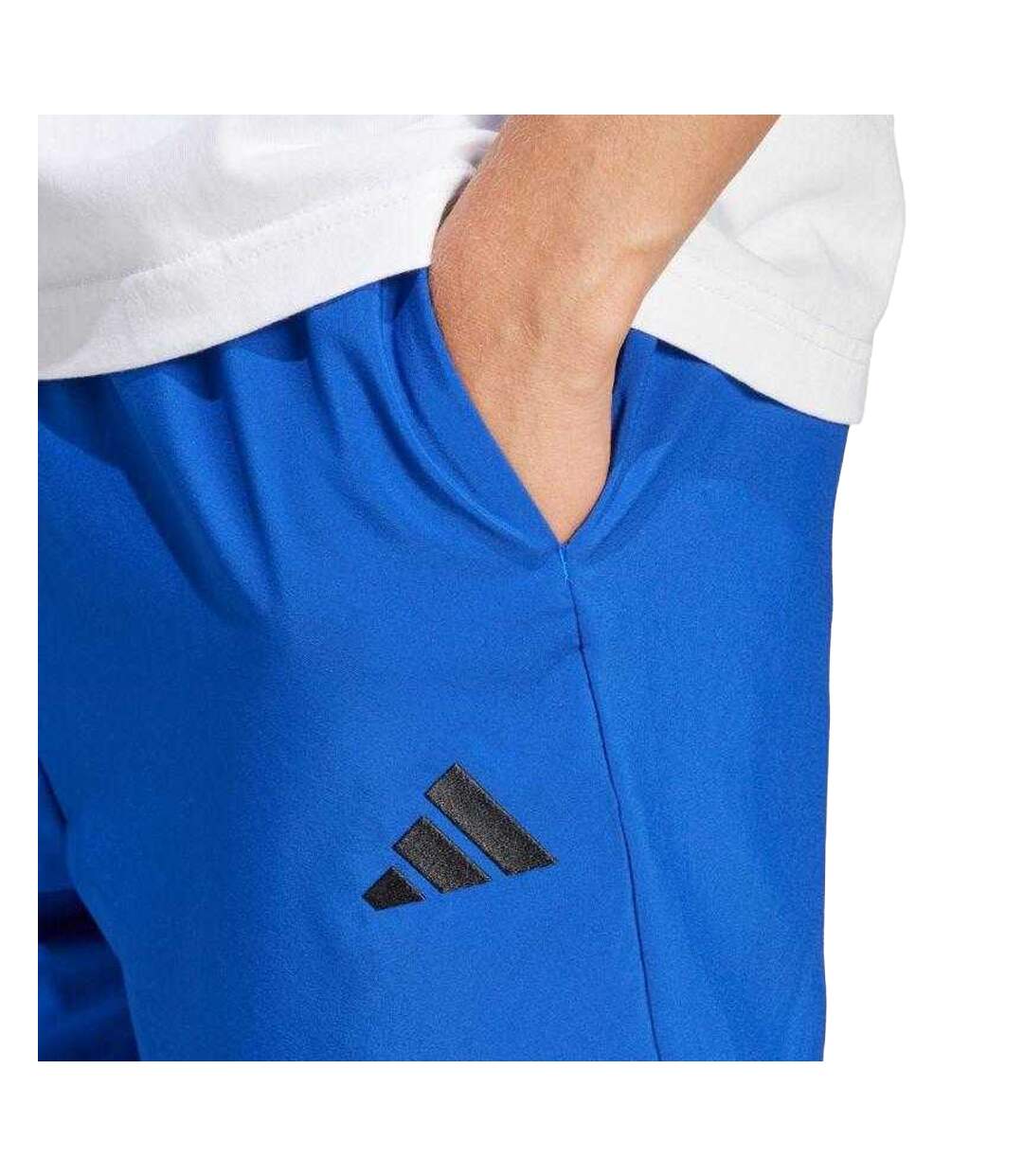 Short Style Petit Logo Essentials Homme Bleu Adidas-4