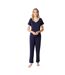 Womens/ladies Lace Detail Short-sleeved Pyjama Set Parisian Night CCDK Copenhagen-4