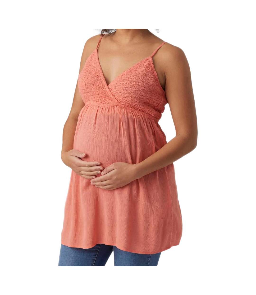 Top de Grossesse Rose Femme Vero Moda Maternity Singlet - L