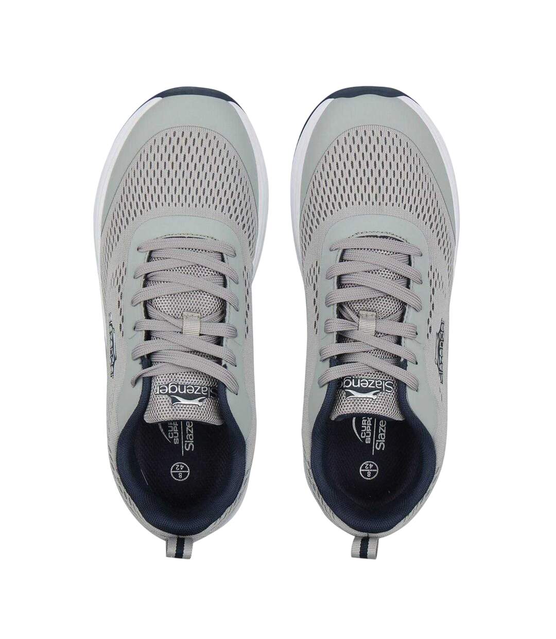 Baskets Curve Support Homme Gris Blanc Slazenger-4