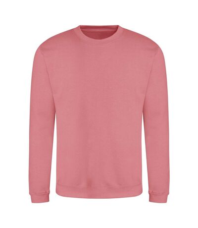 Just hoods  unisex crew neck plain sweatshirt 280 gsm dusty rose Awdis