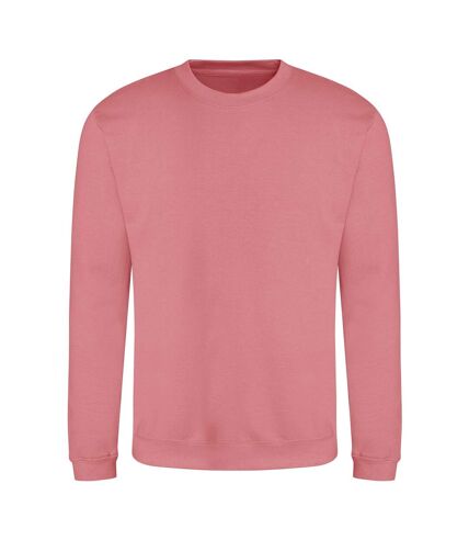 Just hoods  unisex crew neck plain sweatshirt 280 gsm dusty rose Awdis