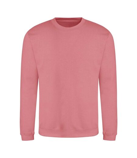 Just hoods  unisex crew neck plain sweatshirt 280 gsm dusty rose Awdis