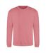 Just hoods  unisex crew neck plain sweatshirt 280 gsm dusty rose Awdis