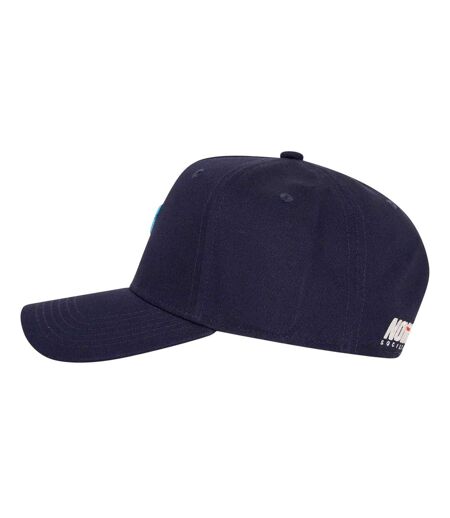 Racer Logo Cotton Snapback Cap Navy Red Societe Noir