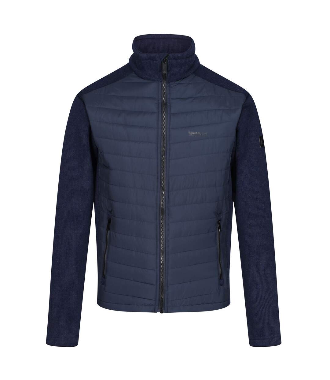 Regatta Mens Arkley Marl Full Zip Fleece Jacket (Navy)