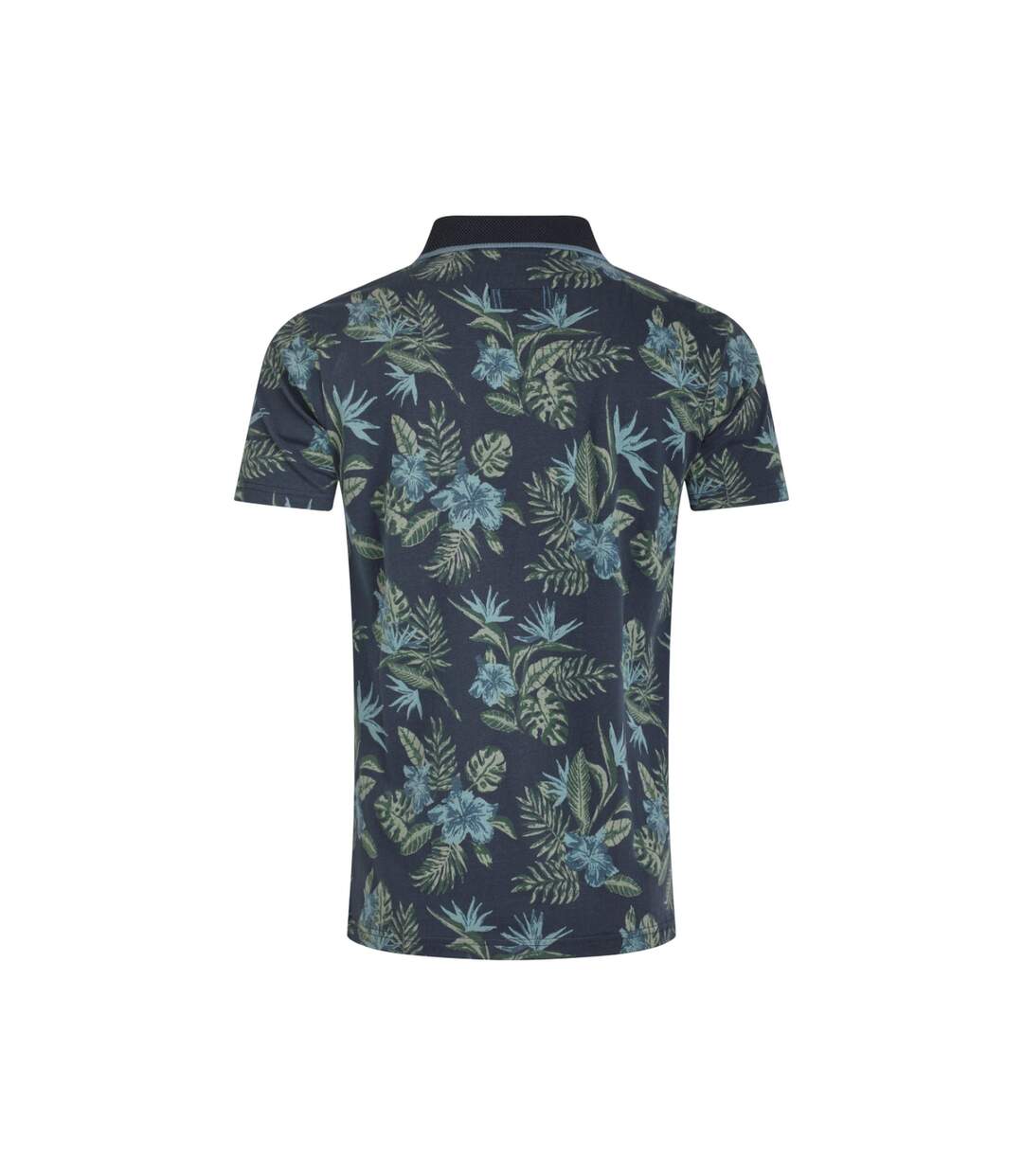 Mens sarat printed polo shirt navy Weird Fish-3