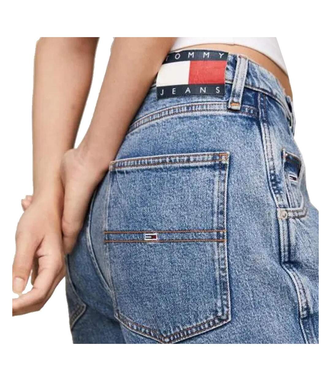 Jean baggy bleu femme tommy hilfiger daisy-2