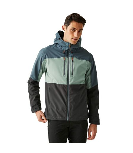 Mens Maland Ii Waterproof Jacket Glacier Stormy Weather Ash Regatta