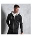 Veste à capuche just hoods homme noir/blanc AWDis-2