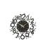 Horloge Murale en Métal Chiffres 48cm Noir-1
