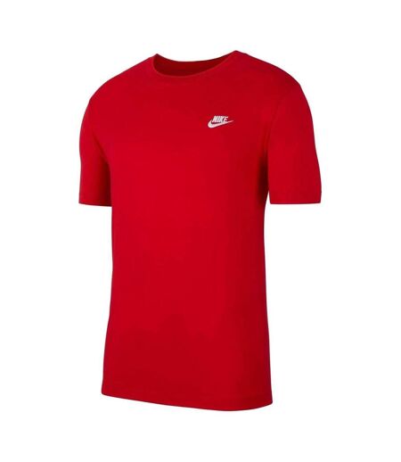 T-shirt Club Homme Rouge Vif Blanc Nike