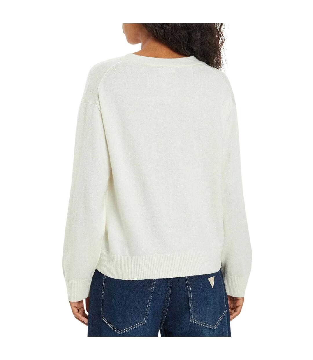 Sweat Femme Écru Guess-3