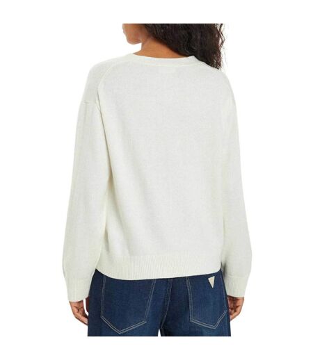 Sweat Femme Écru Guess