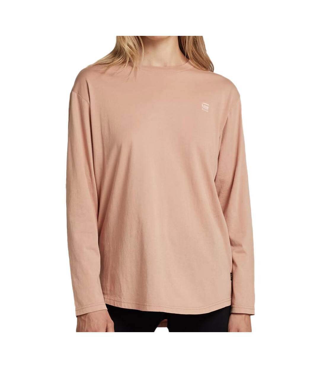 T-shirt manches longues rose femme lash loose d21372-1