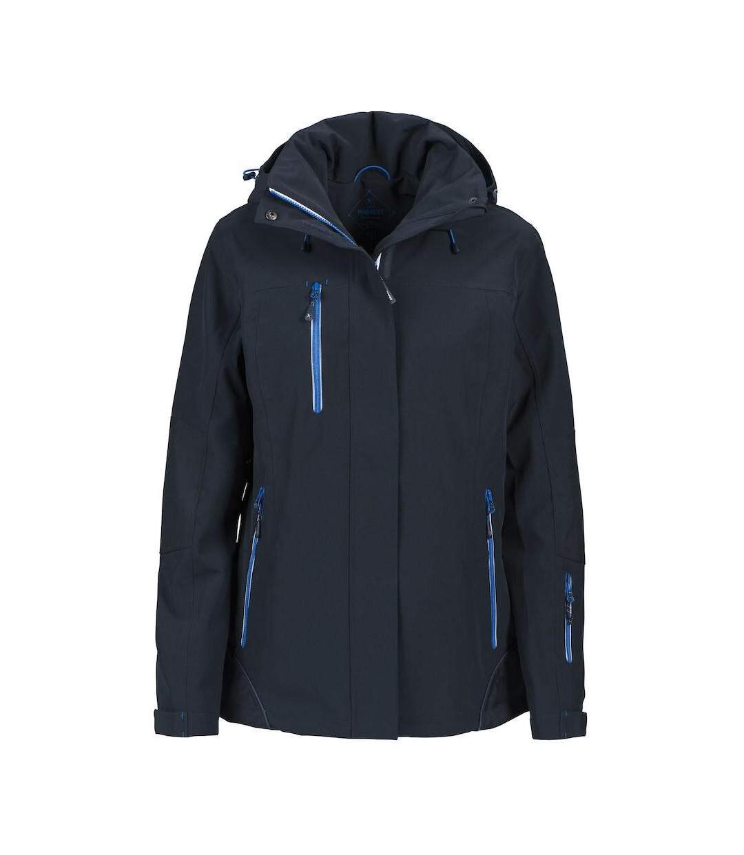 Womens/ladies Islandblock Jacket Navy James Harvest-1