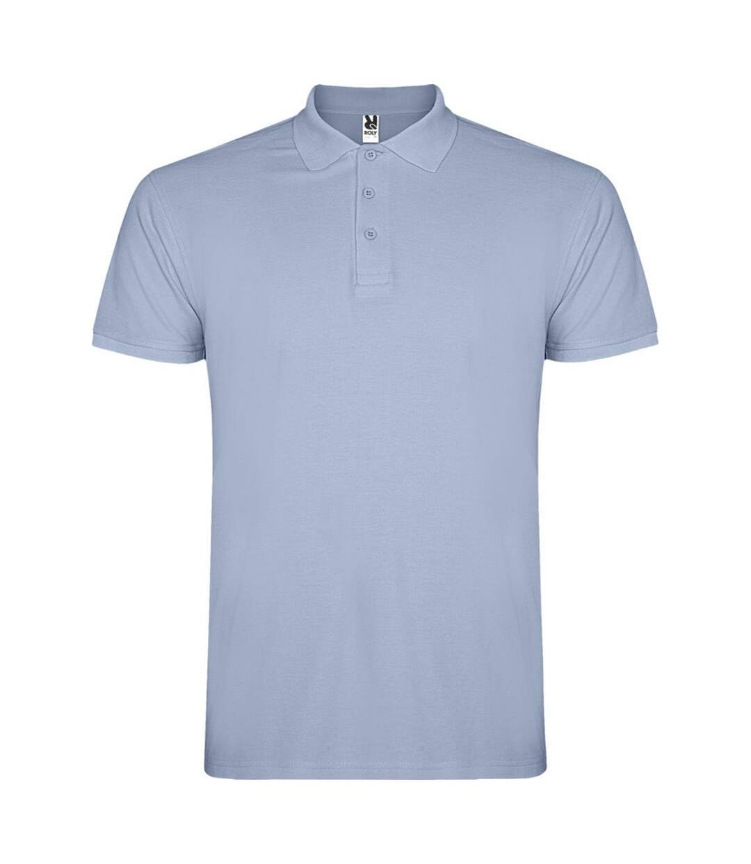 Mens star short-sleeved polo shirt zen blue Roly