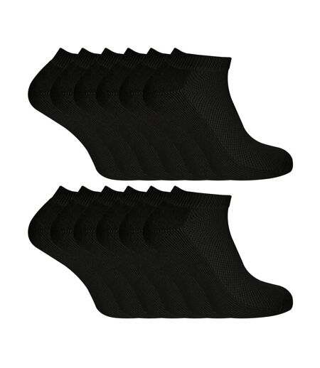 Mens 12 Pairs Bamboo Cotton Sports Socks