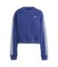 Sweat Motif/style 3 Rayures Femme Bleu Foncé Adidas-2