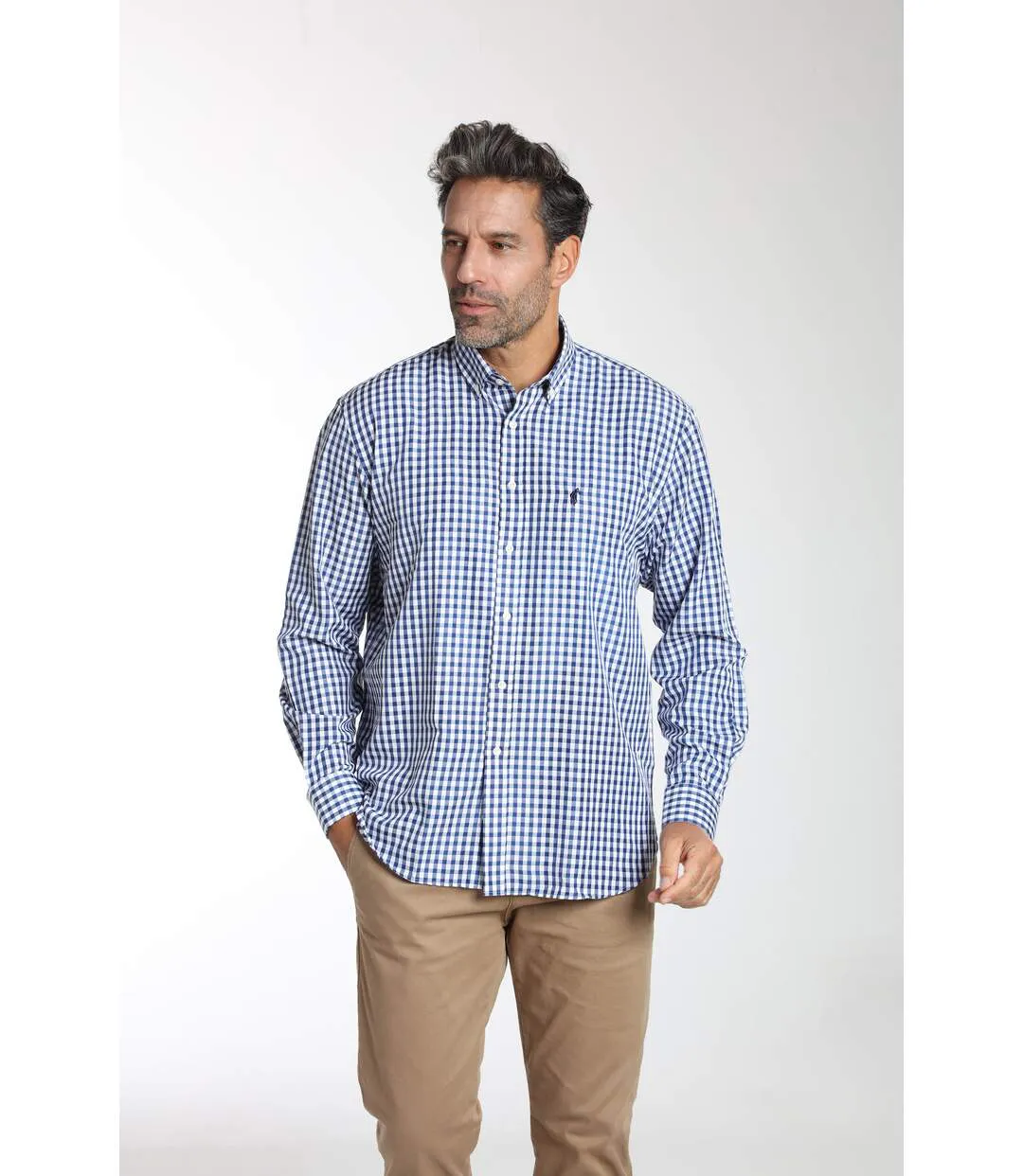 Chemise manches longues en coton CITY-1