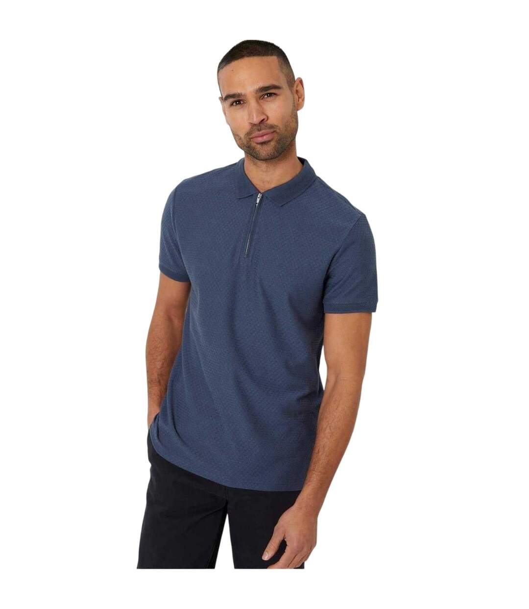 Polo Manches Courtes Westbank Homme Bleu Ciel Threadbare-2