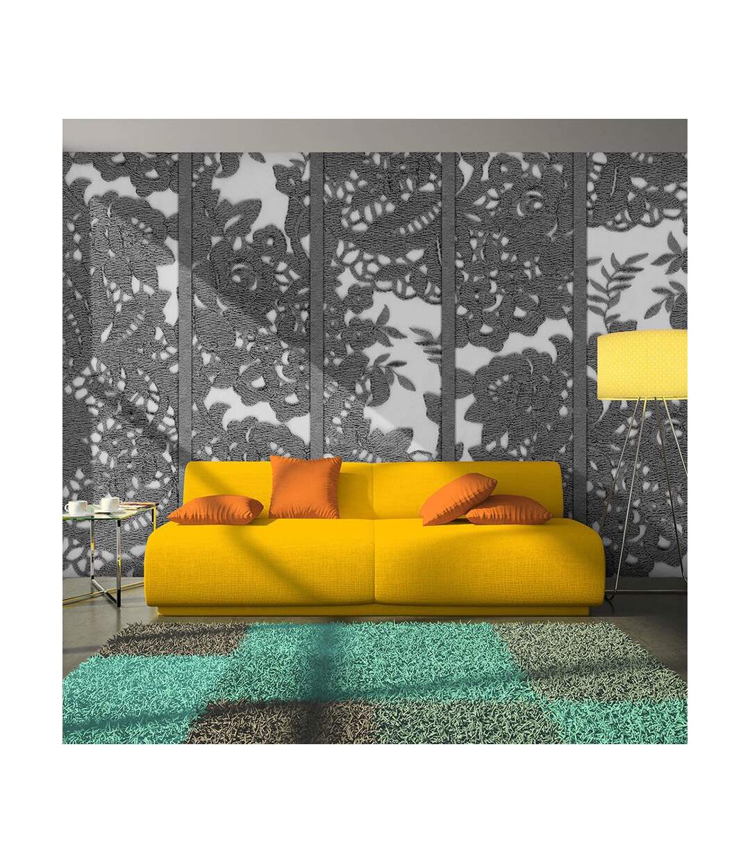 Papier Peint Belle Grise 50x1000cm-1