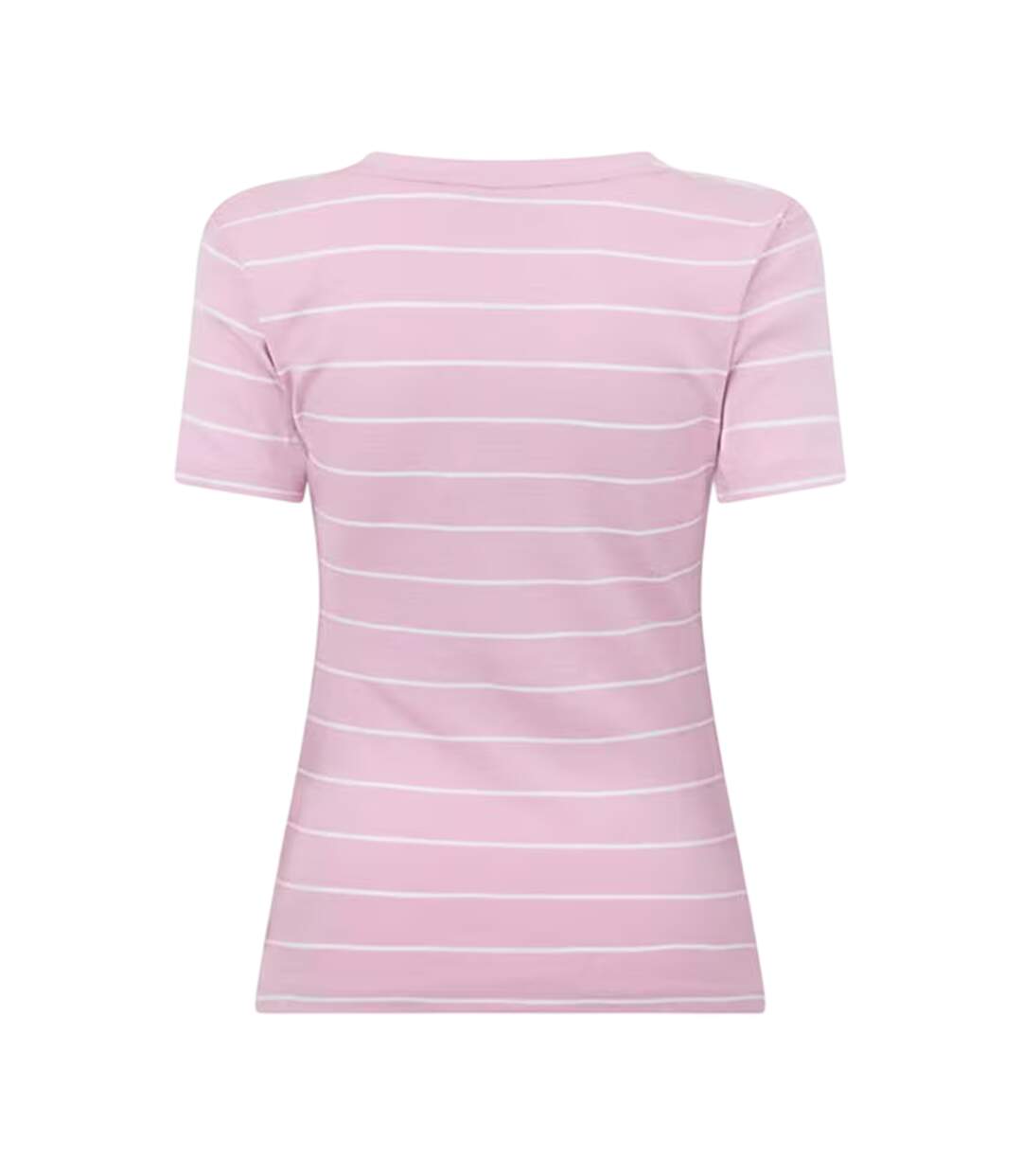 T-shirt Motif/style À Rayures Femme Rose Écru Tommy Hilfiger-3