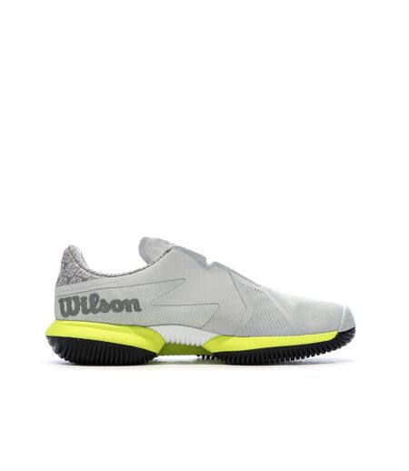 Chaussures de tennis grises/jaunes homme wilson hurakn