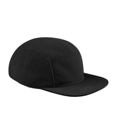Unisex Adult Recycled Fleece Camper Cap Black Beechfield