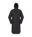 Womens/ladies jade waterproof lightweight long raincoat black Animal-1