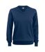 Womens/ladies Oakville V Neck Sweatshirt Dark Navy Cutter & Buck-1