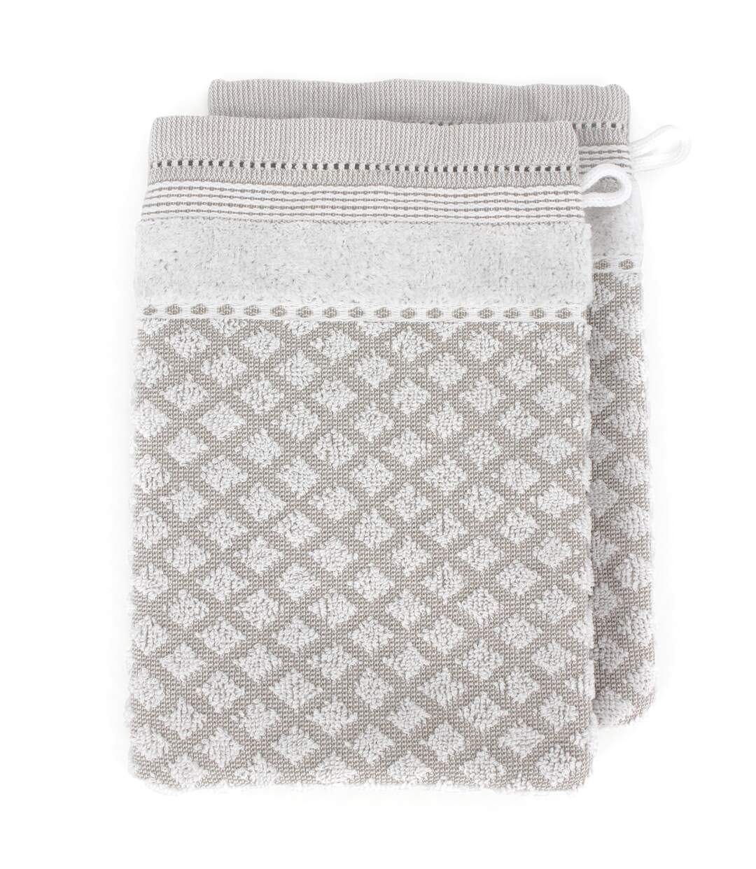 Lot de 2 gants toilette 16x21 LINEN-1
