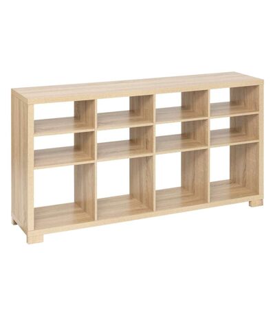 Buffet bas 12 cases en bois BIVOAK - Beige