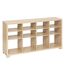 Buffet bas 12 cases en bois BIVOAK - Beige-1