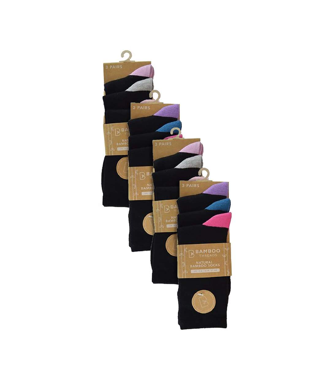 Sock Snob - 12 Paires Chaussettes Bambou Femme | Respirantes Orteils Talon-2