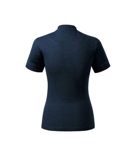 Polo Motif/style Losange Femme Bleu Marine Malfini