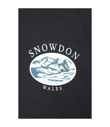 Mens Snowdon Short-sleeved T-shirt Black Mountain Warehouse