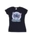Disney Femmes/Les femmes Lilo And Stitch Ohana Circle Cotton T-Shirt (Bleu marine) - UTBI25857-1