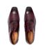 Mens Croc Full Grain Leather Oxford Shoes Maroon Giorgio-4