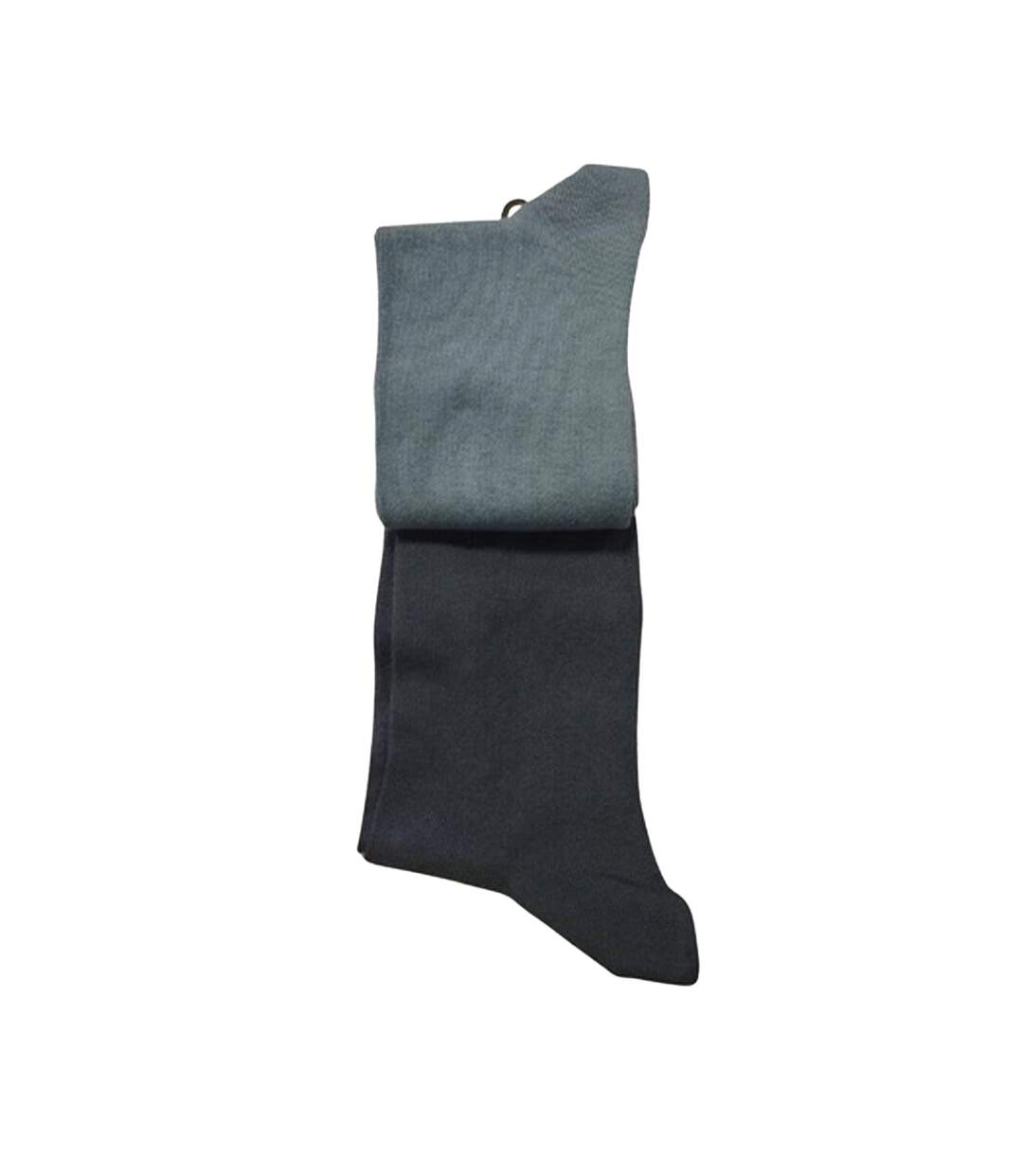 Chaussettes Motif/style Logo Brodé Homme Gris Bleu Calvin Klein-2