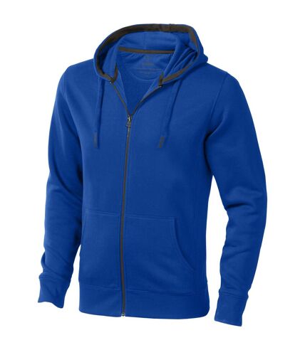 Elevate Mens Arora Hooded Full Zip Sweater (Blue)