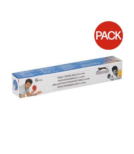 Lot De 6  Balles De Ping-pong Entraînement Taille Unique Blanc Slazenger
