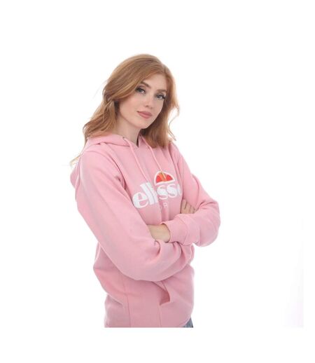 Sweat à capuche memnon femme rose clair Ellesse
