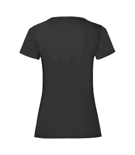 T-shirt valueweight femme noir Fruit of the Loom