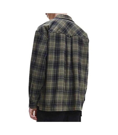 Chemise Motif/style À Carreaux Homme Vert Calvin Klein
