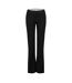 Pantalon De Smoking Motif/style Évasé Femme Noir Off White-2