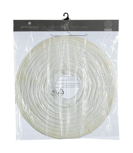 Lanterne Boule en Papier Générique 45cm Blanc