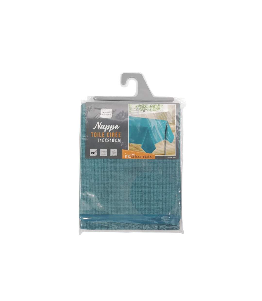 Nappe Toile Cirée Declino 140x240cm Bleu-2